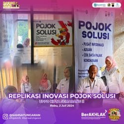 REPLIKASI INOVASI POJOK SOLUSI MILIK UPPD KABUPATEN SEMARANG OLEH UPPD KOTA SEMARANG II
