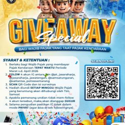 SPECIAL GIVEAWAY Bagi Wajib Pajak yang Taat Membayar Pajak Kendaraan
