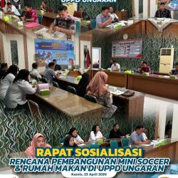 Rapat Sosialisasi Rencana Pembangunan Mini Soccer dan Rumah Makan di Bisnis Komplek UPPD Ungaran